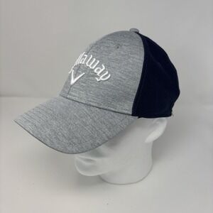 Callaway Odyssey Fitted Hat Cap Performance Fabric Blue Gray